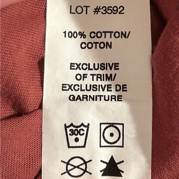 Reigning Champ 100% Cotton Rust Tank Top Athletic Made in Canada Minimalist L - Picture 5 of 6